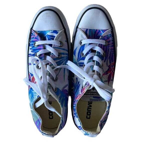 Converse Chuck Taylor All Star Tropical Floral Low Top Sneakers Women’s Size 6 - Picture 1 of 5